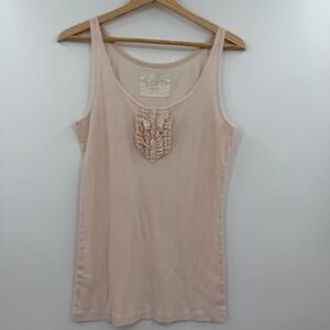 Ann Taylor LOFT Lounge Women's large ruffle tank‎ Abercrombie alt